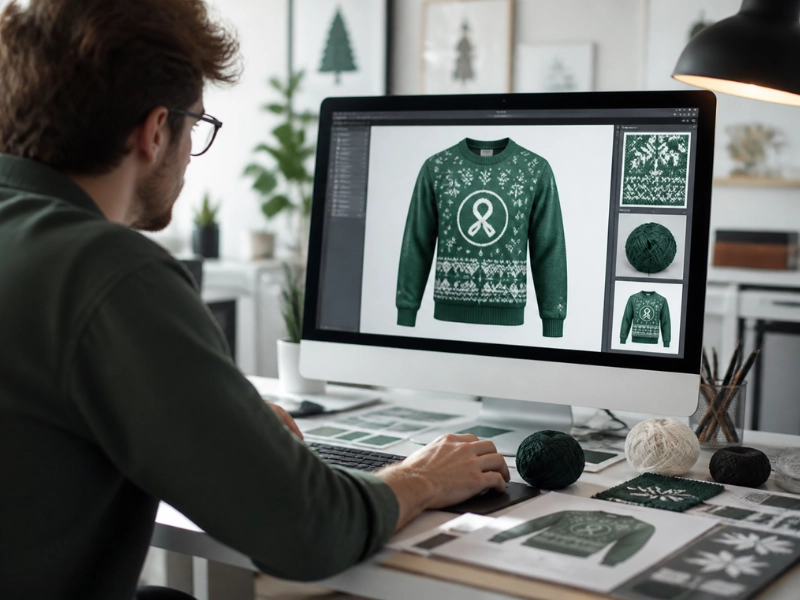 Custom logo sweater – Where to place the logo on a custom logo sweater