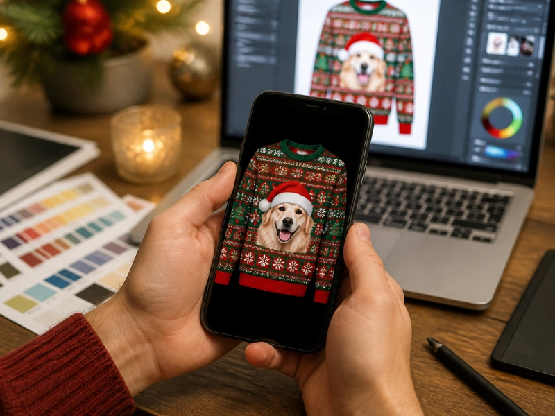 Create your own christmas sweater – Choose a style when you create your own Christmas sweater