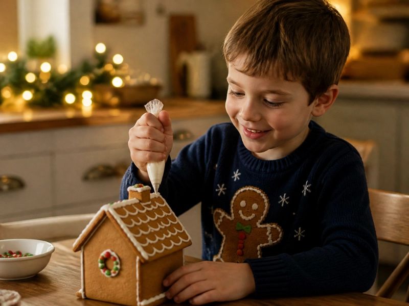 Soft fabric makes a kids ugly Christmas sweater the one children keep on all day